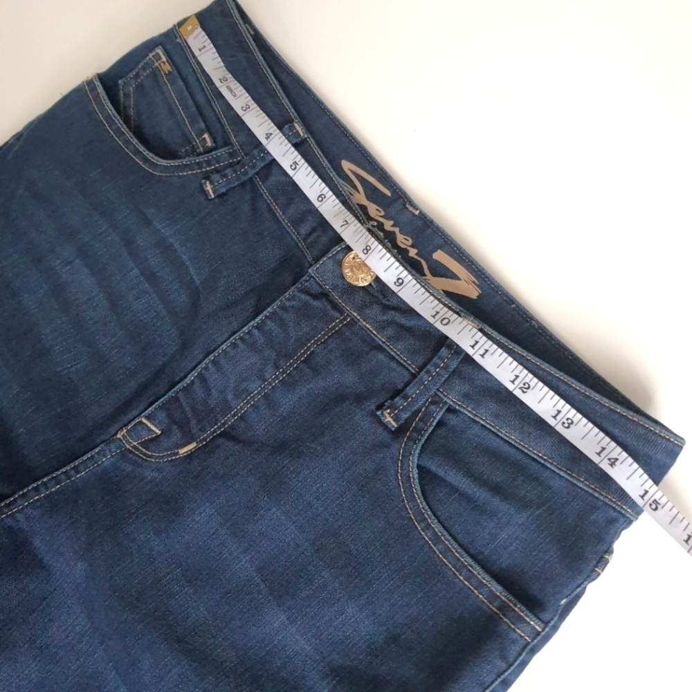 SEVEN7 Jeans High Waisted Womens 6 Slim Straight Blue Denim - Picture 14 of 16